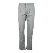 Grijze Katoenmix Stijlvolle Broek Daniele Alessandrini , Gray , Heren