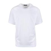 Heren Katoenen T-Shirt Costume National , White , Heren