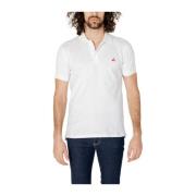 Katoenen Polo Shirt Collectie Lente/Zomer Peuterey , White , Heren