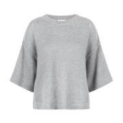 Lichtgrijze Alpaca Pullover Dante 6 , Gray , Dames