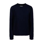 Navy Blue Nostalgische Trui Maison Margiela , Blue , Dames