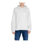 Geregenereerde Katoenen Sweater met Polyester Tommy Jeans , White , He...