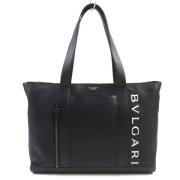 Pre-owned Leather shoulder-bags Bvlgari Vintage , Black , Dames