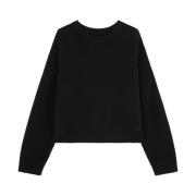 Zwarte Cashmere Ropo Sweater Loulou Studio , Black , Dames