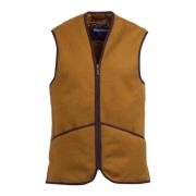 Warm Pile Gilet met Rits Barbour , Brown , Heren