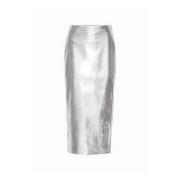 Zilveren Hoge Taille Rok Rotate Birger Christensen , Gray , Dames