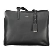 Zwarte dameshandtas met schouderbanden Calvin Klein , Black , Dames