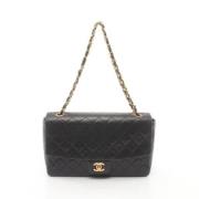 Pre-owned Leather crossbody-bags Chanel Vintage , Black , Dames