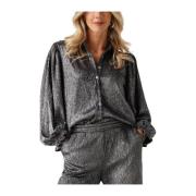 Zilveren Jaylyn Blouse Glamour Stijl Ydence , Gray , Dames