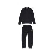 Zwarte katoenen sweatsuit Mannen Collectie Emporio Armani , Black , He...