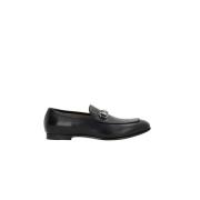 Zwarte leren mocassin schoenen Gucci , Black , Heren