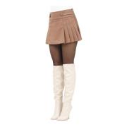 Geplooide Bruine Rok voor Vrouwen ViCOLO , Brown , Dames