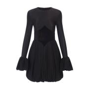 Puffy Rok Zwarte Jurk Catwalk-geïnspireerd Paco Rabanne , Black , Dame...