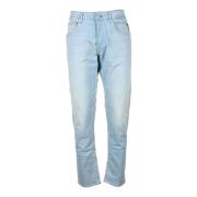 Klassieke Denim Jeans met Elastaanmix Replay , Blue , Heren