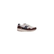 Suède Leren Sneakers Saucony , Brown , Heren