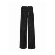 Wijde broek Rotate Birger Christensen , Black , Dames