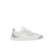 Melk Gebreid en Suède Sneakers Pinko , White , Dames