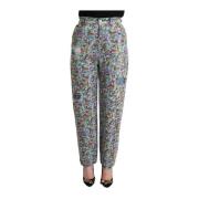 Bloemenprint hoge taille denim jeans Dolce & Gabbana , Multicolor , Da...