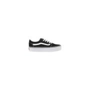 Textiel Sneaker voor Vrouwen Vans , Black , Dames