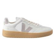 Retro Leren Sneakers Veja , White , Heren