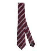 Exclusieve Bordeaux Stropdas Made in Italy Ermenegildo Zegna , Red , H...