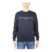 Logo Sweatshirt Tommy Hilfiger , Blue , Heren