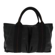 Pre-owned Leather handbags Hermès Vintage , Black , Dames