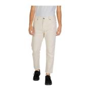 Crème Katoenen Jeans en Broeken Gianni Lupo , Beige , Heren