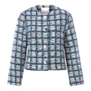 Stijlvolle Boucle Jas Rich & Royal , Blue , Dames