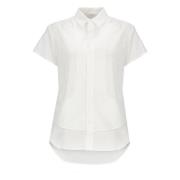 Witte Katoenen Overhemd met Kraag Y-3 , White , Dames