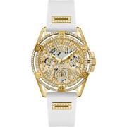 Dames Multifunctioneel Horloge Queen wit, goud 40 mm Gw0536L2 Guess , ...