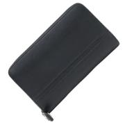 Pre-owned Leather wallets Bvlgari Vintage , Black , Heren