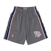 NBA Basketbalshorts Originele Teamkleuren Mitchell & Ness , Gray , Her...