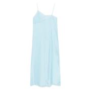 Stijlvolle Zwarte Jurk MM6 Maison Margiela , Blue , Dames