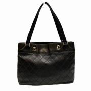 Pre-owned Leather chanel-bags Chanel Vintage , Black , Dames