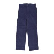 Donkerblauwe Fluwelen Lange Broek Dickies , Blue , Heren