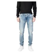 Lichtblauwe Slim Straight Jeans Mannen Calvin Klein Jeans , Blue , Her...