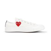 Red Heart Low Top Sneakers Comme des Garçons Play , White , Dames