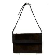 Pre-owned Leather shoulder-bags Salvatore Ferragamo Pre-owned , Brown ...