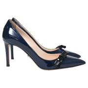 Pre-owned Leather heels Prada Vintage , Blue , Dames