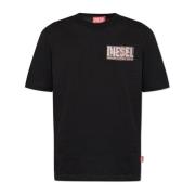 T-shirt T-Adjust-R19 Diesel , Black , Heren