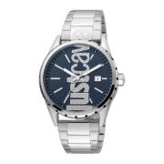 Heren Roestvrijstalen Analoge Quartz Horloge Just Cavalli , Gray , Her...