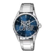 Heren Zilveren Quartz Analoog Horloge Just Cavalli , Gray , Heren