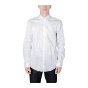 Katoenen Lange Mouwen Shirt Herfst/Winter Collectie Calvin Klein , Whi...