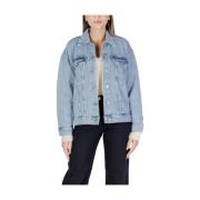 Blauwe Katoenen Damesjas & Mantel Vero Moda , Blue , Dames