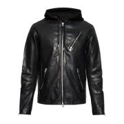 Harwood Lederen Jack AllSaints , Black , Heren