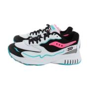 3D Grid Hurricane Sneakers Wit/Zwart/Roze Saucony , Multicolor , Heren