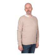 Kasjmier Pullover in Zandkleur Daniele Fiesoli , Beige , Heren