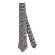 Wollen Prins van Wales Stropdas Brunello Cucinelli , Gray , Heren