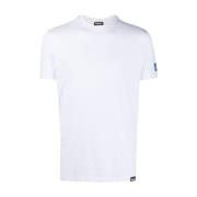 Casual Katoenen T-shirt Dsquared2 , White , Heren